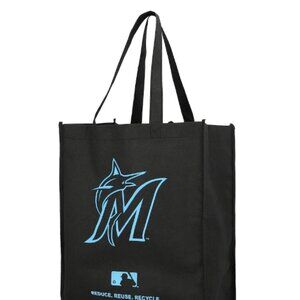 Miami Marlins FOCO Women's Cap Logo Reusable Tote Bag